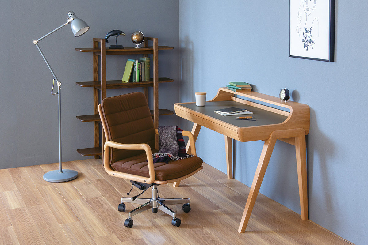 高級感がありながらも、やわらかな印象の書斎椅子 DSA-3000｜書斎椅子 